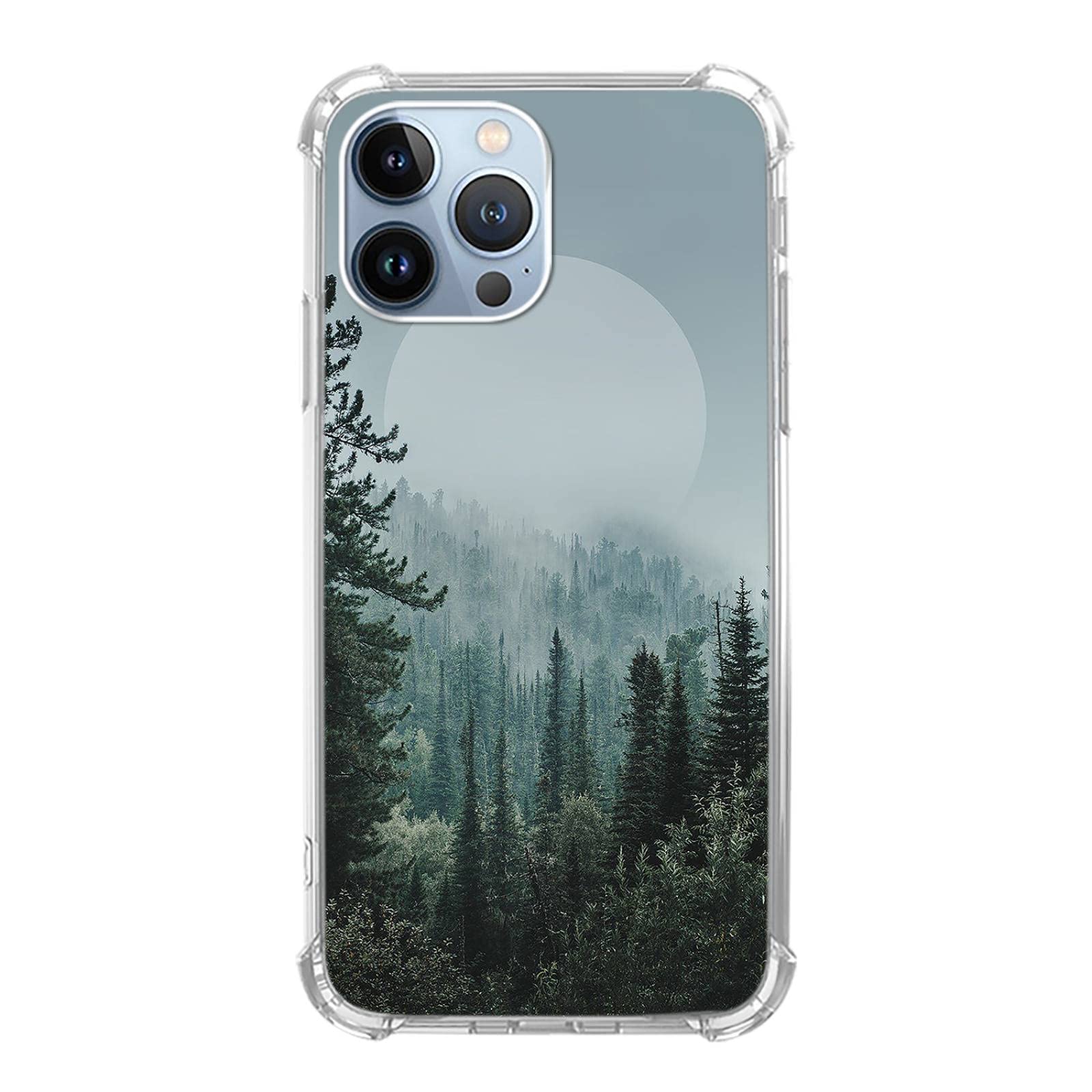 Amazon.com: Woods Forest Landscape Mist Mountains Phone Case